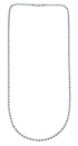 Native American Genuine Old Pawn Style Sterling Silver Bead Necklace JX128943